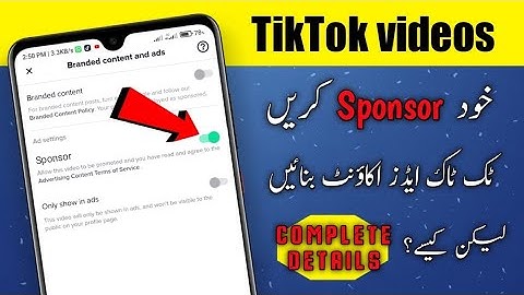How to generate ad authorization code in tiktok| How to sponsor tiktok video || How to promote video