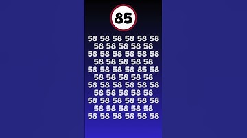 Kun jij nu het verborgen getal 85 vinden? #shorts