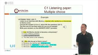 C1 listening -2. Multiple choice | 19\/21 | UPV
