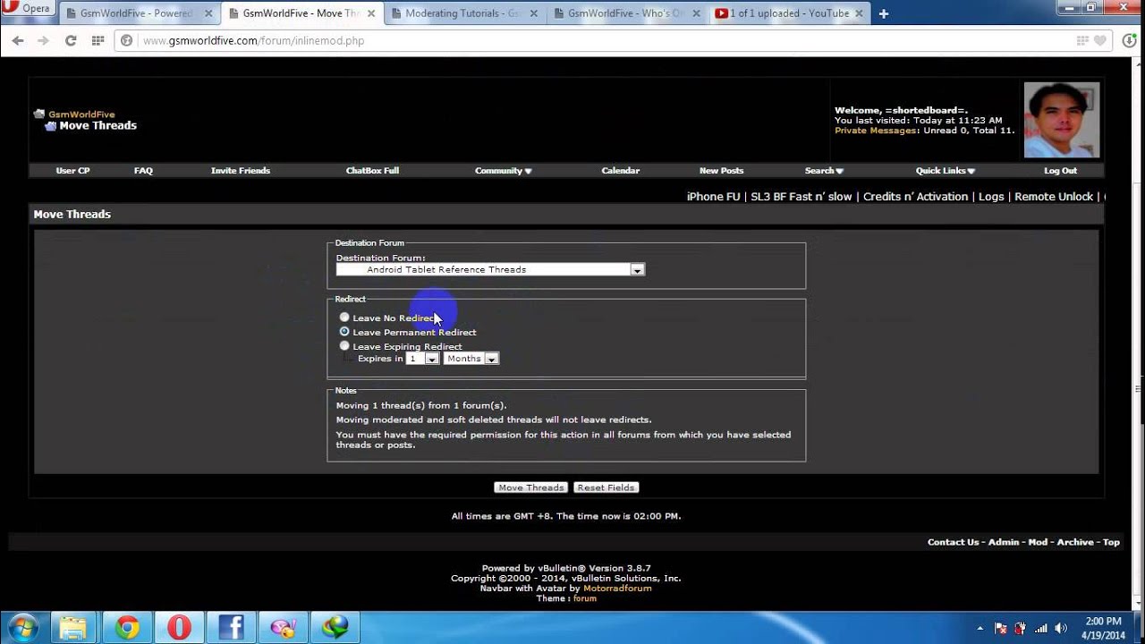 How To Move A Thread - YouTube