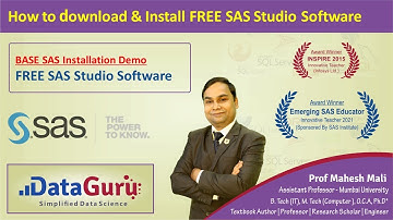 How to Download & Install FREE SAS Studio Software | SAS OnDemand Studio | BASE SAS TRAINING
