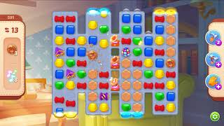 Homescapes level 591 - 23 Moves - No Boosters
