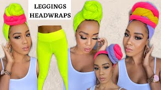 8 QUICK & EASY HEADWRAP TUTORIALS USING LEGGINGS!! / Tupo1