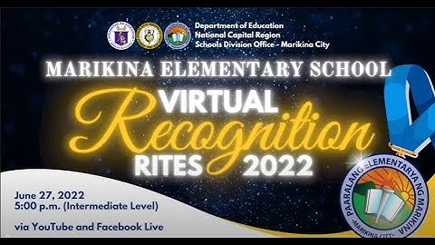 MES Virtual Recognition Rites 2022 (Intermediate Level)