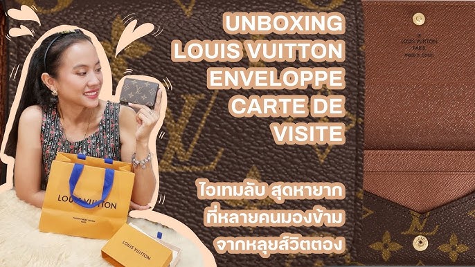 LOUIS VUITTON Enveloppe Carte De Visite Card holder, REVIEW