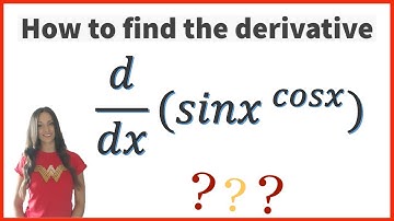 Find the DERIVATIVE of sinx^cosx (step by step)