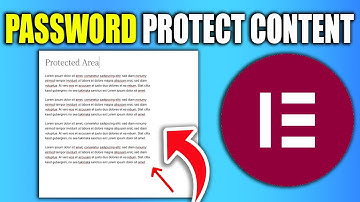 How To Password Protect Content Using Elementor - Best Method
