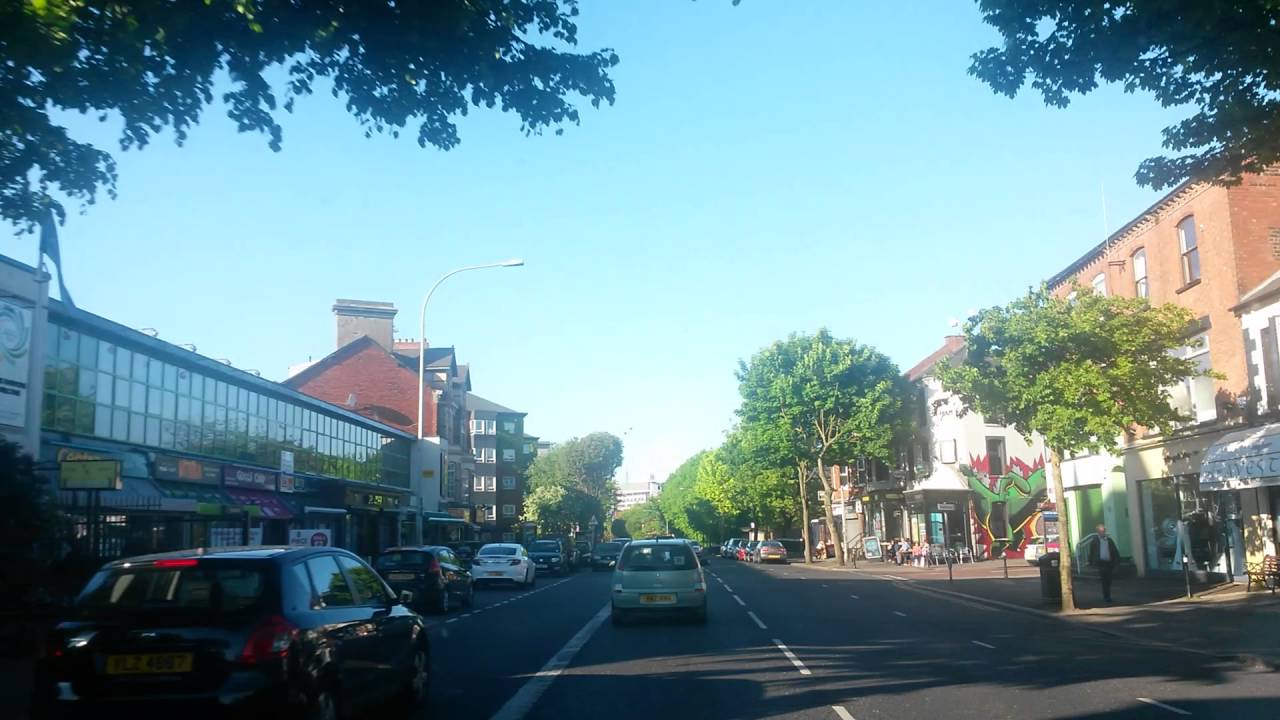 Lisburn Road Belfast on a sunny afternoon in May 2016 - YouTube