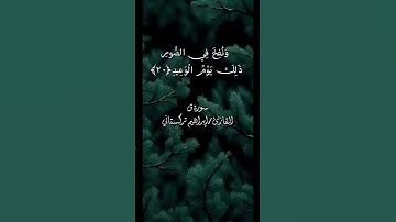 آيات من سورة ق #تلاوات #اكسبلور #تلاوة #راحة_نفسية #قرآن_كريم #تلاوة_خاشعة #قرآن #إبراهيم_تركستاني