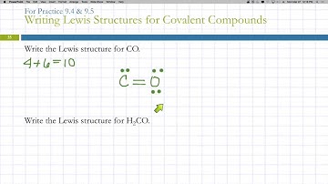 9.7 Lewis Structures of Molecular Compounds & Polyatomic Ions