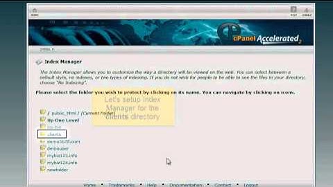 Big Time Host - How to use the Index Manager in cPanel