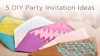 5 DIY Party Invitation Ideas