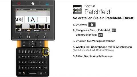 Dymo XTL 300 Patchpanel Etikett & Seriendruck
