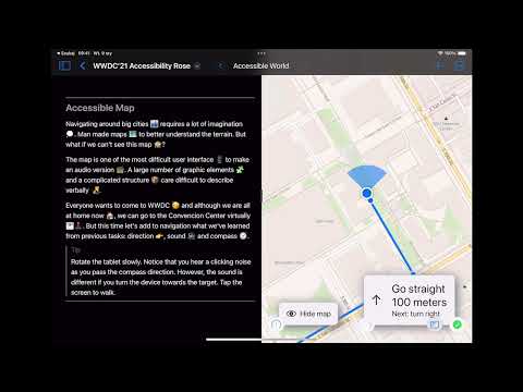 Accessibility Rose - WWDC21 - Swift Student Challenge [Awarded]