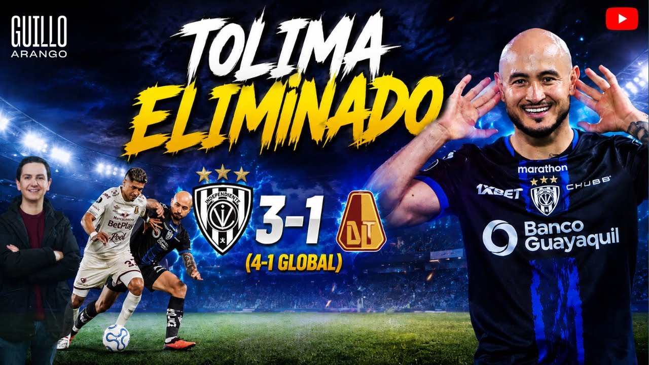 🐷 TOLIMA ELIMINADO DE LA LIBERTADORES ❌ IDV 3 - 1 TOL