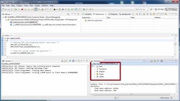Browse loaded debug symbols with the CCS Modules view 2019