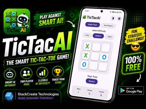 TicTacAI – Play Tic Tac Toe Against Smart AI | Official Game Demo