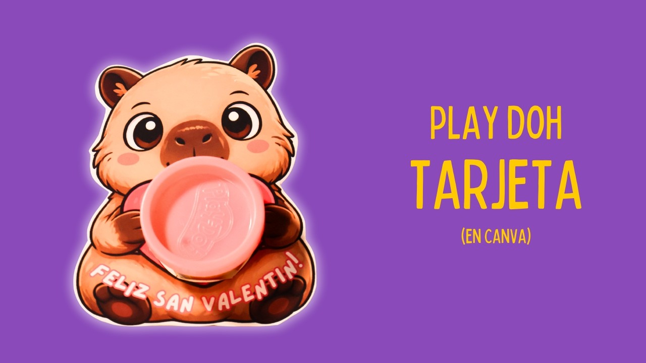 Porta Play-Doh tipo tarjeta y figura | Papelería creativa paso a paso