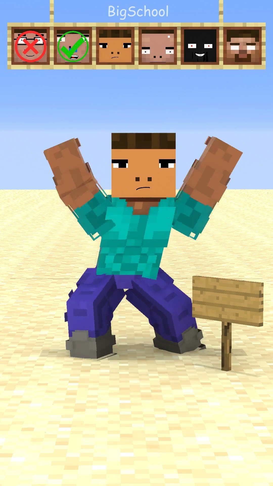 Help Herobrine choose the right food for the horse?! ?