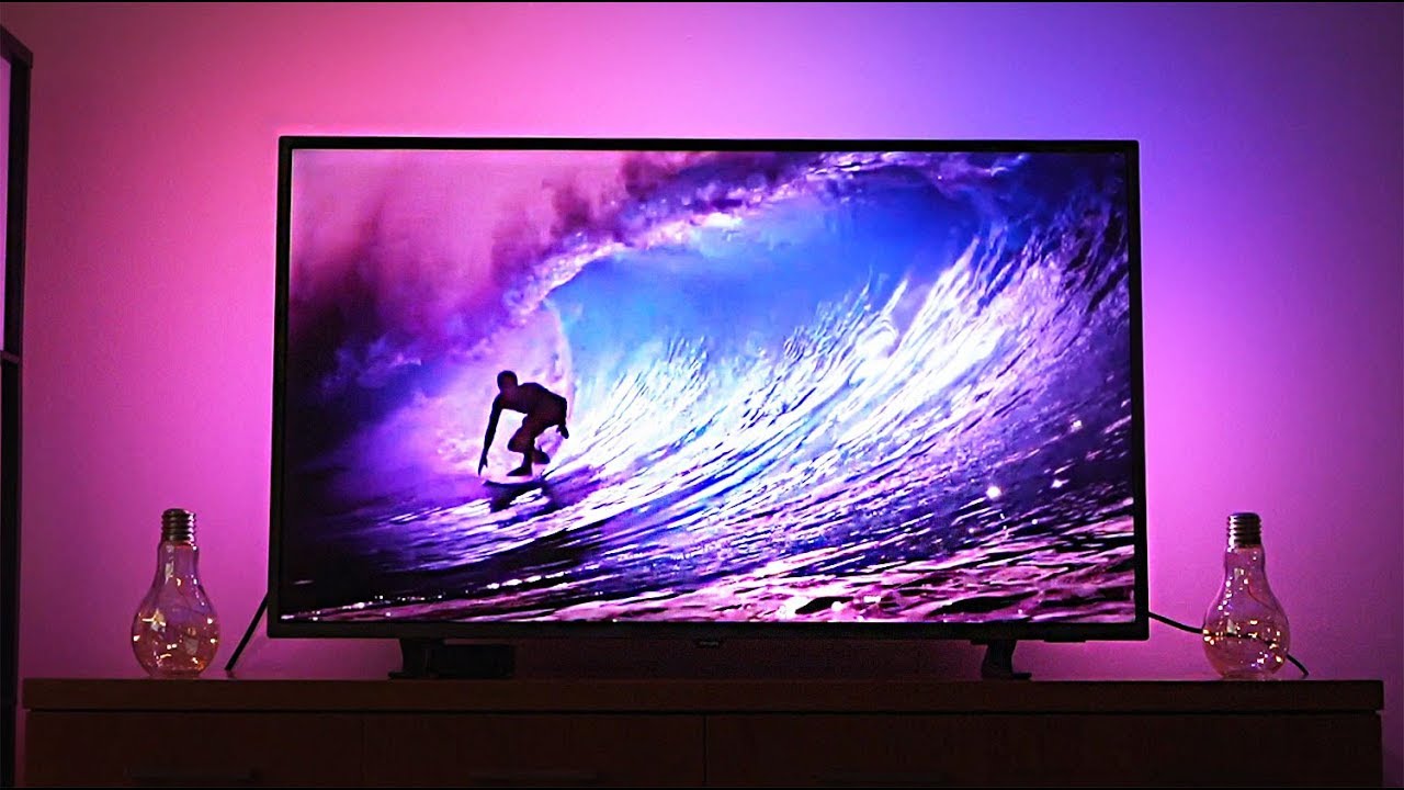 The Ambilight TV of Philips with dynamic surround light