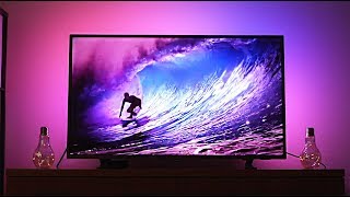 Philips Ambilight TV Review & Demo - Amazing Immersive Colors!