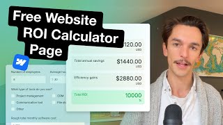 Show Customers ROI with a Website Calculator Page screenshot 4