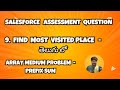 Most Visited place Problem - part 2 | Salesforce question with coding | #java #codinginterview #dsa