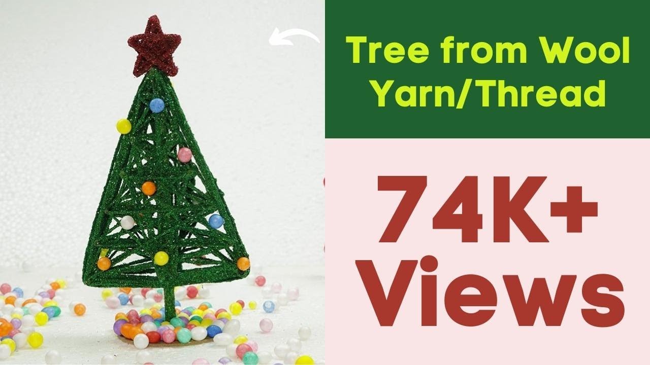 Our Hopeful Home: How To Make A Rustic White Wool Yarn Christmas Tree