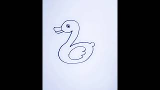 رسم بطة   سمعها