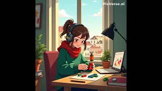 Lo Fi Animation Relaxing Study Loop with Cozy Vibes