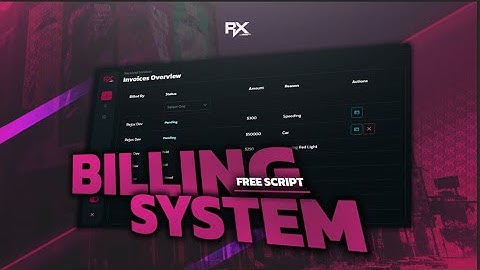 FREE Billing System - FiveM Script (ESX, QBCORE & QBOX)