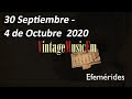 Efemrides vintagemusicfm 28 septiembre al 4 de octubre de 2020