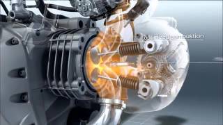 2013 BMW Motorcycles R1200GS Water Cooled Boxer Engine internal view