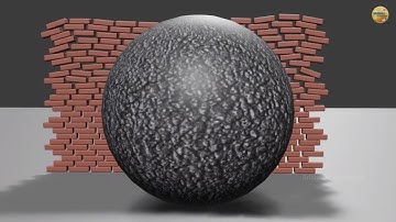 ODDLY SATISFYING Destruction | Brick Wall COLLAPSE with Ball Drop in 3D ∣ Ultimate Blender Animation