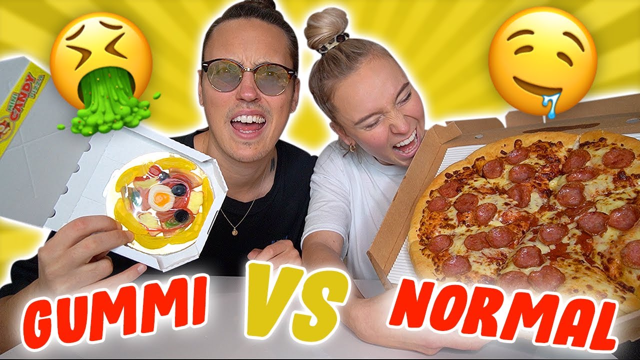 Ich Bin Gummi Den Du Essen Kannst Gummi Essen vs Richtiges Essen 🍕 |CARAMELLA - YouTube