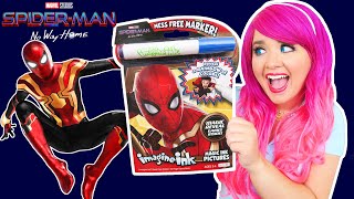 Coloring Spider-Man No Way Home Magic Ink Coloring Book | Imagine Ink Marker screenshot 1