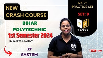 #11 crash course | Bihar polytecnic 1st semester It System ||  objective most  important question