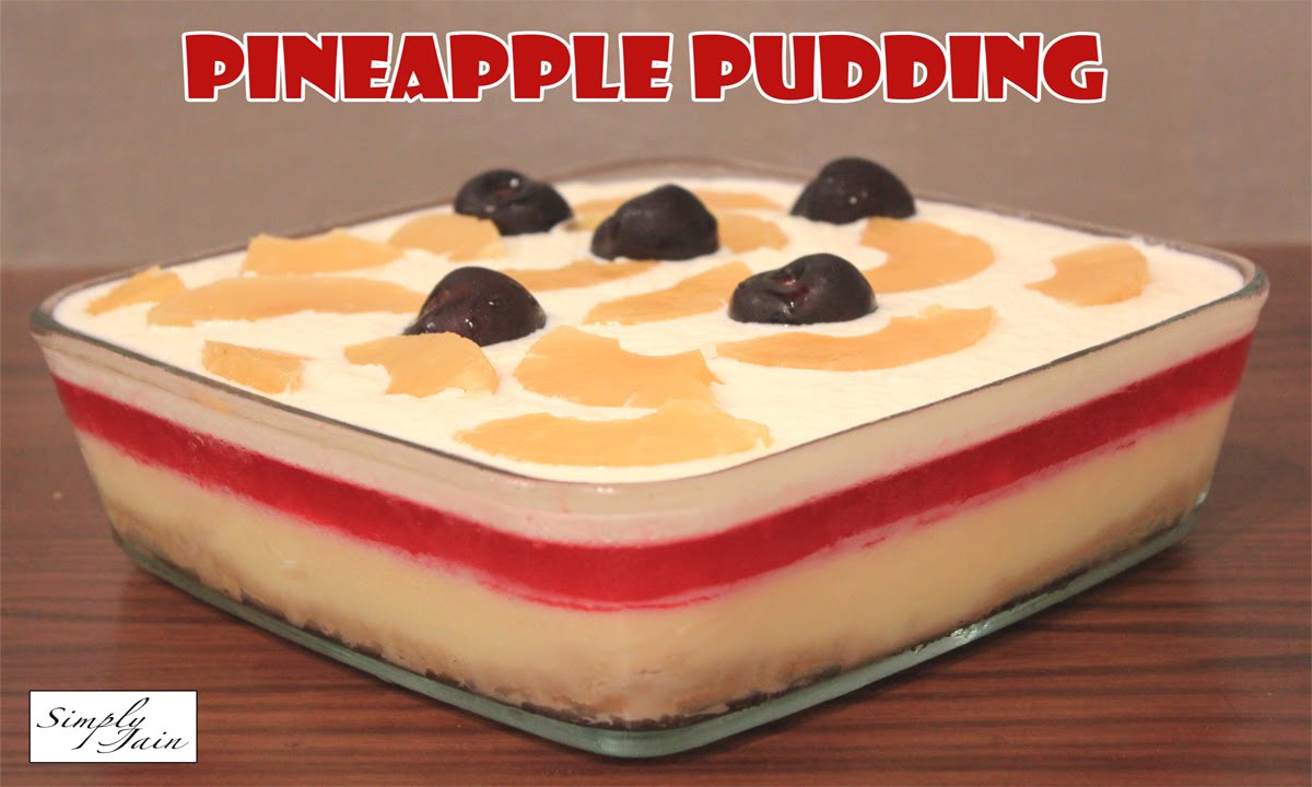 Multi Layered Pineapple Pudding | How To Make Pudding | Christmas Dessert | Simply Jain