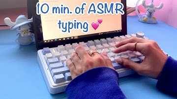 ASMR 10 minutes of uninterrupted typing, no talking!! 🩵🩵 ft. Aula F75 Keyboard in Sea Salt Blue
