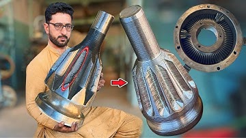  Making a Brand New Lathe Chuck Jaw from Solid Metal Plate | Full Machining Process on Old Lathe