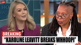 Karoline Leavitt REACTS After Winning $800M Lawsuit Against Whoopi Goldberg