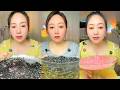 Seaweed Jelly Pearls and Pink Dessert Mukbang Delight