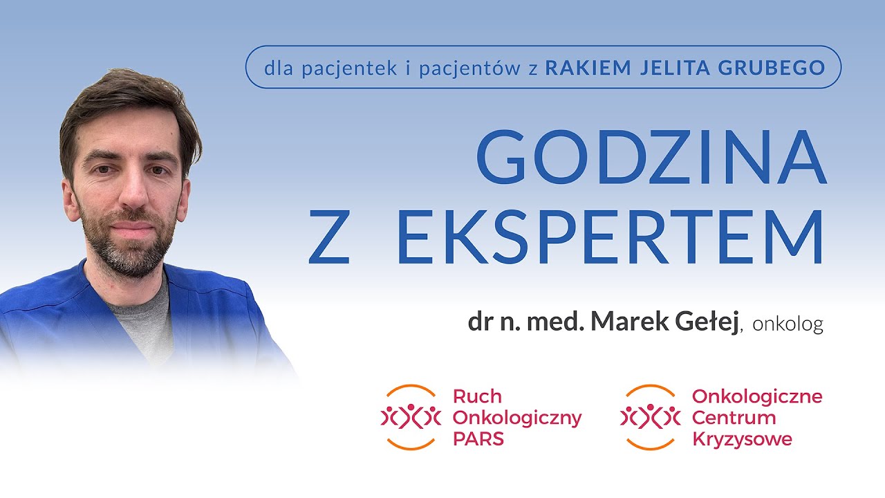 „Godzina z Ekspertem” dla pacjentów z rakiem jelita grubego