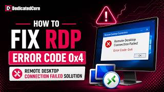 RDP Connection Error Fix - Easy Windows VPS 0x4 Error Solution