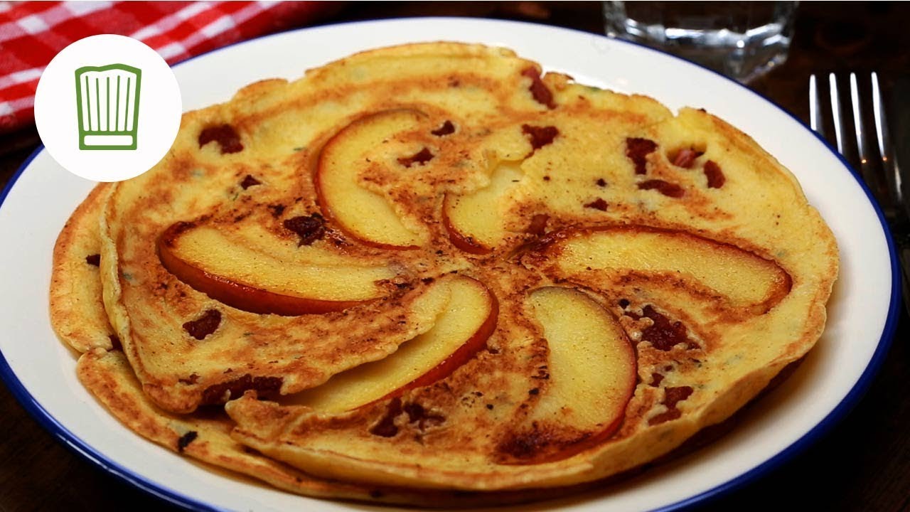 Pfannkuchen Mit Apfel Thymian Und Speck Chefkoch De Youtube 