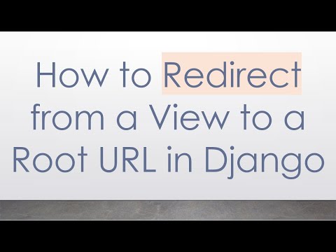 How to Redirect