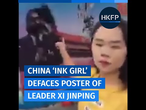 Concerns over whereabouts of Shanghai woman who splashed ink on Xi Jinping poster