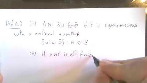 Set Theory Lecture 17