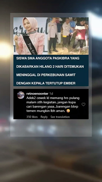 MKRIS! siswa sma paskibraka hilang dan ditemukan di kebun sawit #shorts
