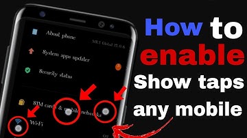 how to enable touch pointer in android  show touches android any phone - Hindi
